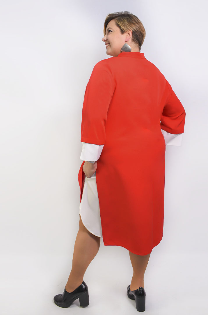 Сукня класична напівсвітська батал