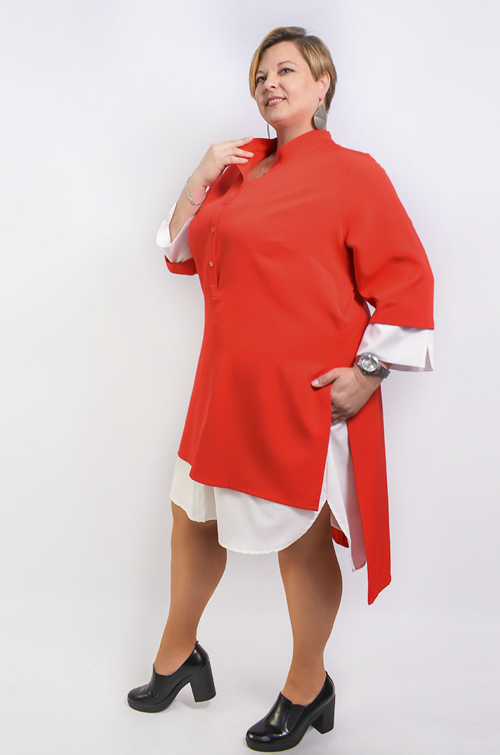 Сукня класична напівсвітська батал