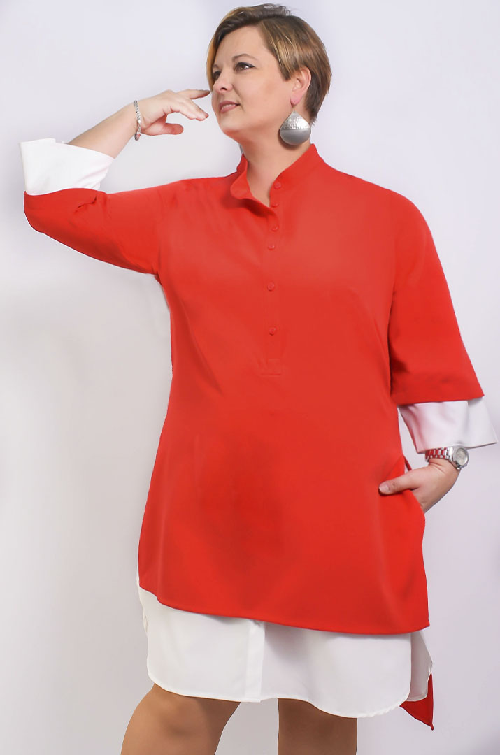 Сукня класична напівсвітська батал