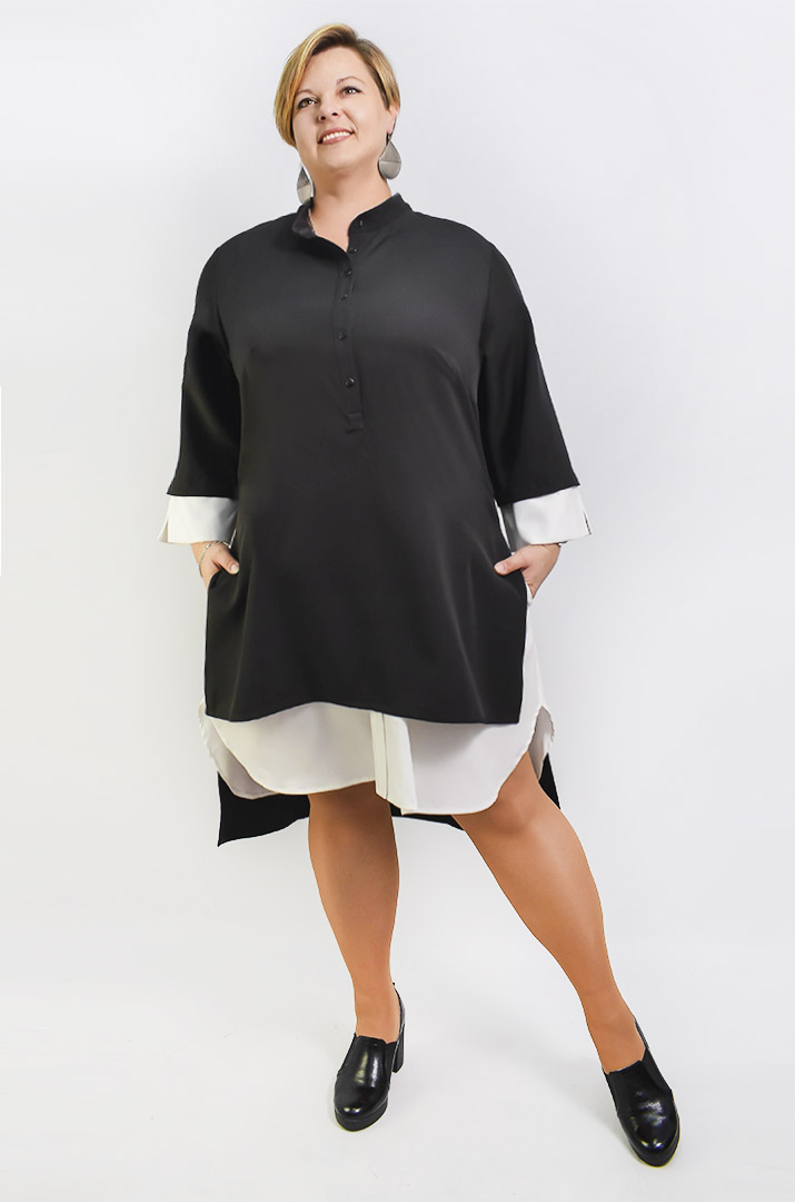 Сукня класична напівсвітська батал