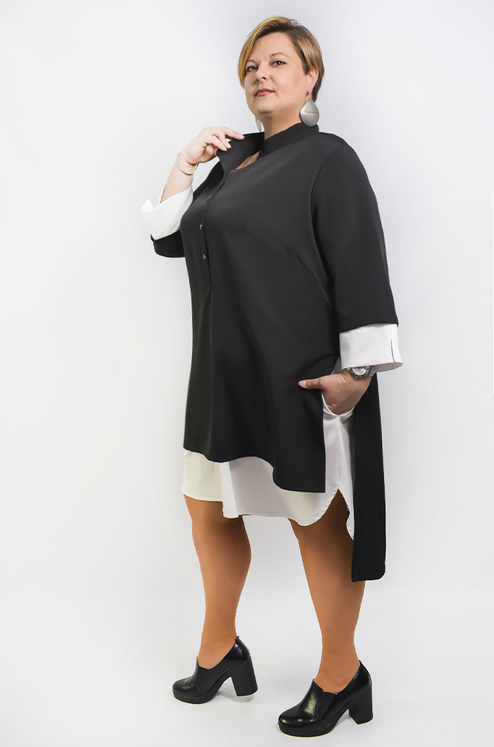 Сукня класична напівсвітська батал