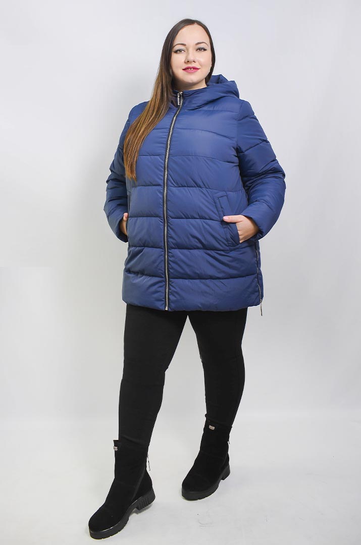 Куртка подовжена зимова супер батал