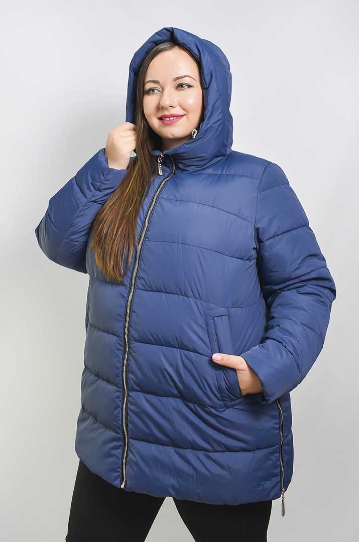 Куртка подовжена зимова супер батал