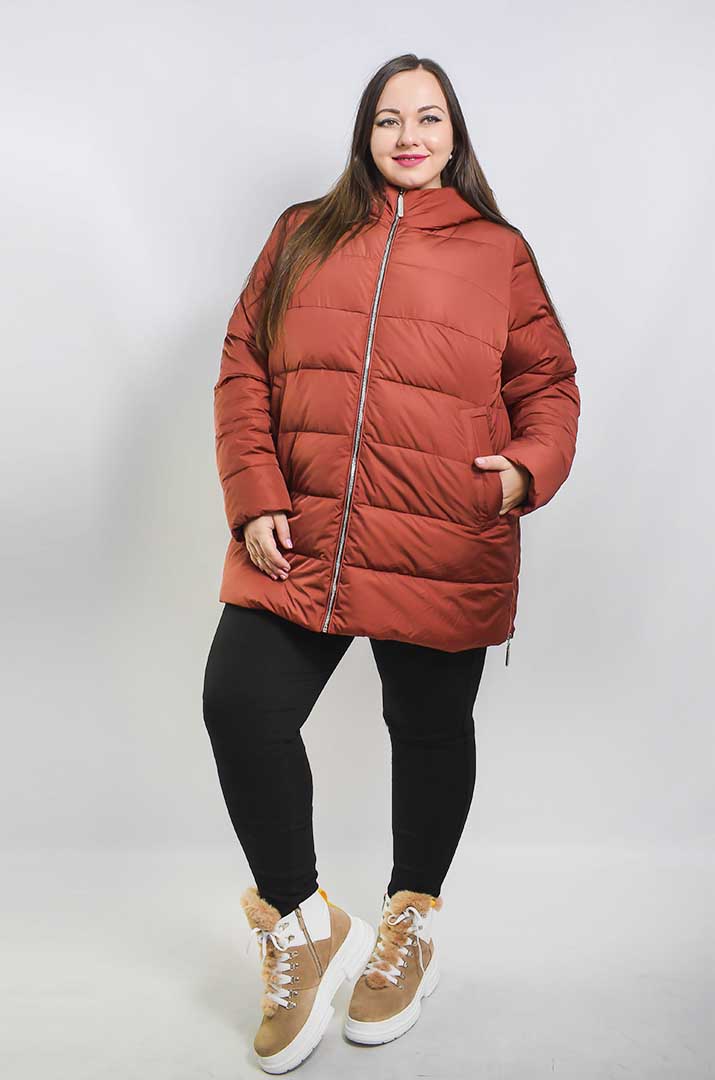 Куртка подовжена зимова супер батал