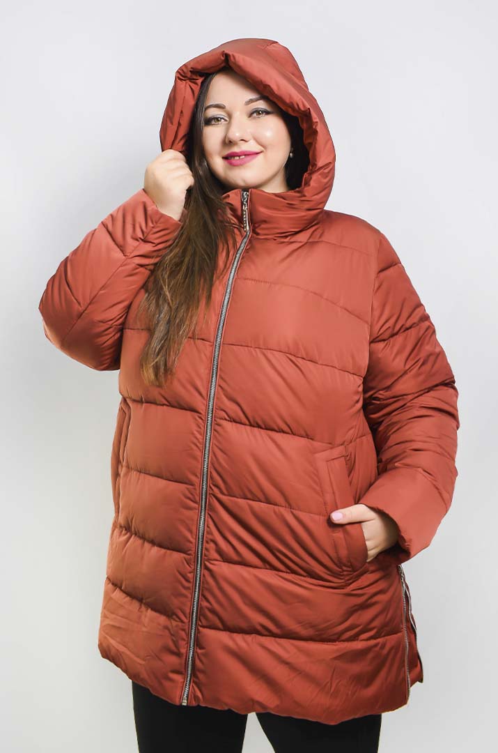 Куртка подовжена зимова супер батал