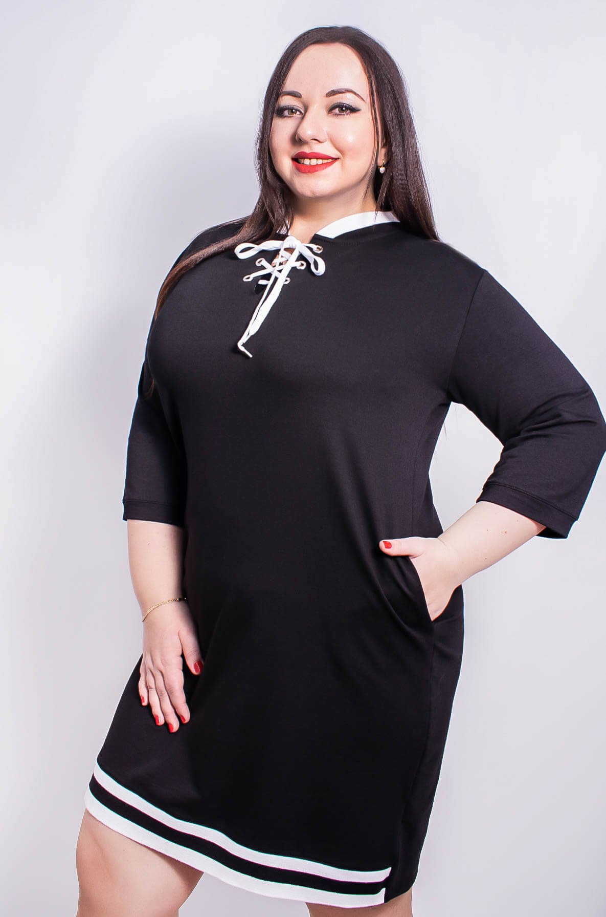 Сукня коротка футляр батал