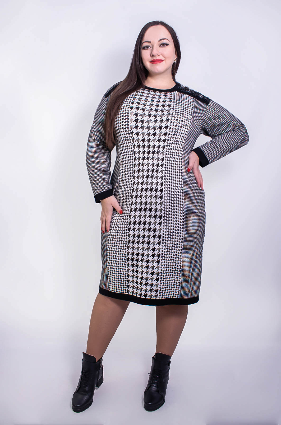 Сукня в'язана лапка